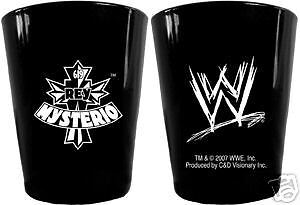 COLLECTABLE SHOT GLASS REY MYSTERIO LOGO WWE WRESTLING  