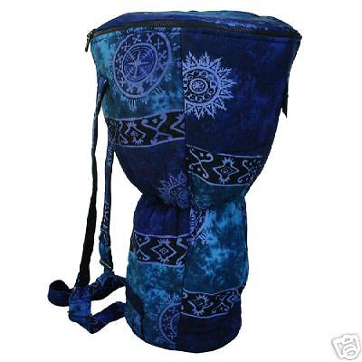 DJEMBE DRUM BACKPACK, Blue Celestial Design   XL  