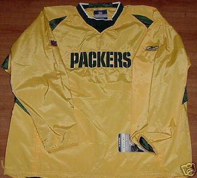 GREEN BAY PACKERS PULLOVER JERSEY JACKET MEDIUM NFL  