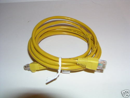 YELLOW EITHERNET PATCH CABLE CAT5E CAT5 CAT 5 5E 6 FT  