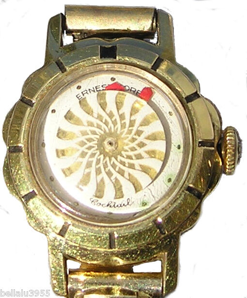 Vintage Ladies Ernest Borel Cocktail Watch 1950s  