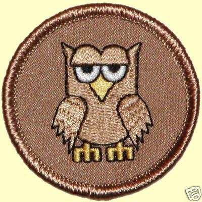 Fun Boy Scout Patrol Patch  Owl (Cartoon) Patrol (#165)  