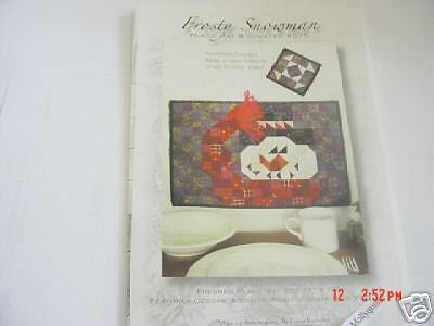 Happy Hollow Designs Frosty Snowman Placemat pattern  