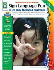 SIGN LANGUAGE FUN Early Childhood PreK, K Special NEW 9781933052496 