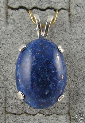 BIG 18X13 MM LAPIS LAZULI S/S PENDANT  