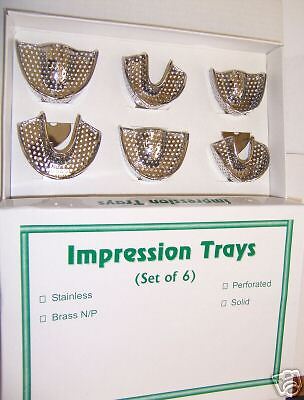 Dental Impression Trays set PERFO Denture Instruments  