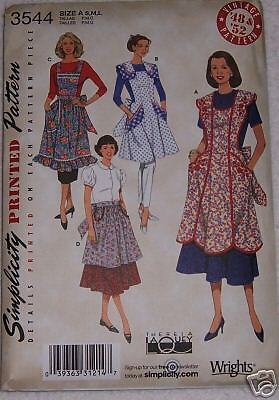 VINTAGE style APRON pattern  4 styles full & half CUTE  