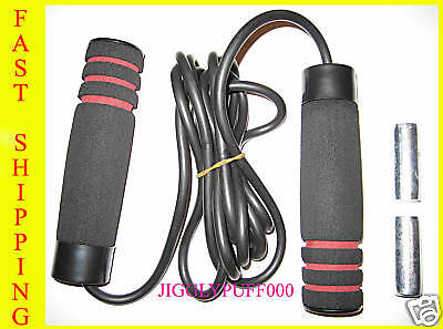 GOLDS GYM 1 1/2 lb WEIGHTED ADJUSTABLE SPEED Jump Rope  