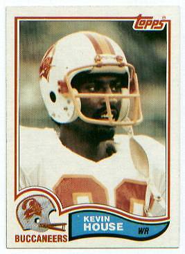 1982 TOPPS CARD # 501 KEVIN HOUSE   WR BUCCANEERS  