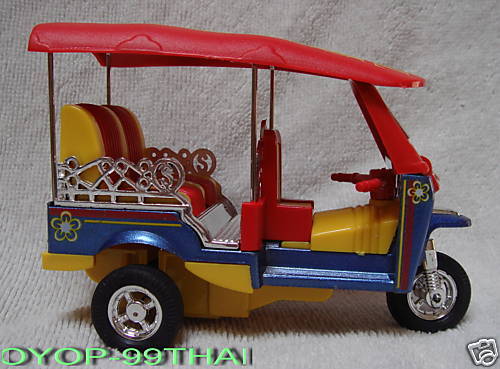 Thailand Acrylic Tuk Tuk Motor Car Figurine  