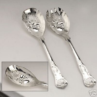 ROGERS SILVER CO. 2PC SALAD SET  