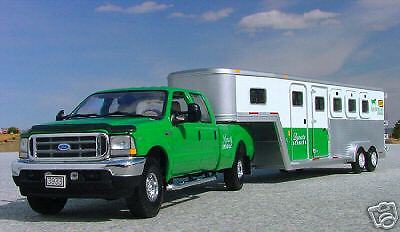 2002 Ford F250 CREWCAB & ALUM. HORSE TRLR   First Gear  