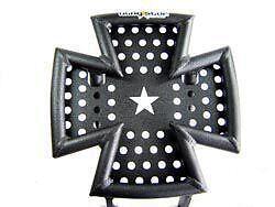 Bling Star Iron Cross Front Bumper Suzuki LTR450 Black  