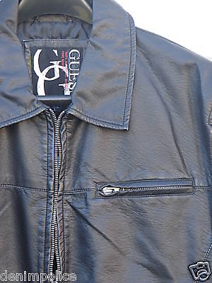 New GUESS JACKET BLACK MENS M medium denim police  