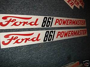 861 Ford decals