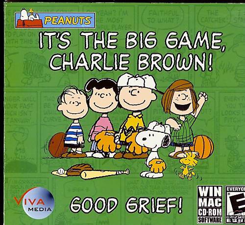 Peanuts Its The Big Game Charlie Brown CD ROM PC GAME  