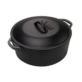 LODGE LOGIC 5 QUART DUTCH OVEN PRE SEASONED NEW  